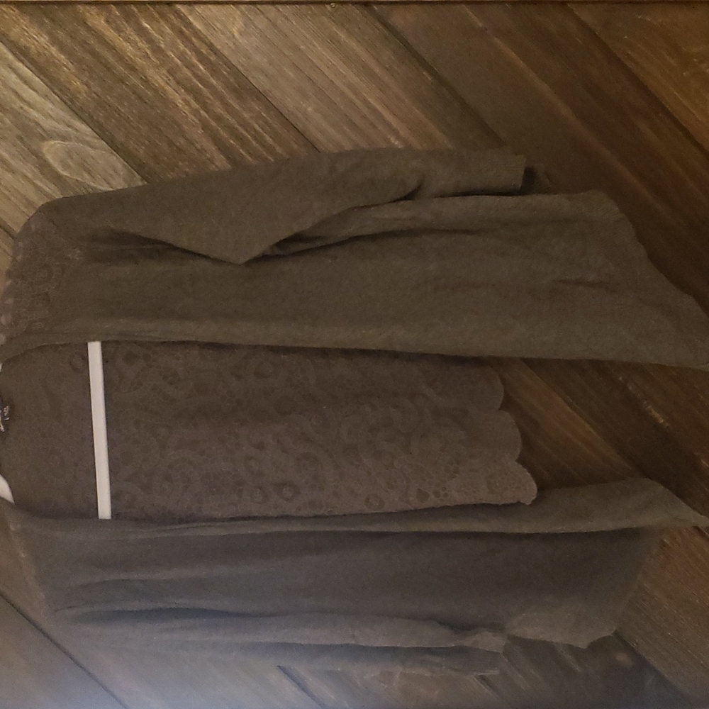 Dark gray American eagle cardigan size xl